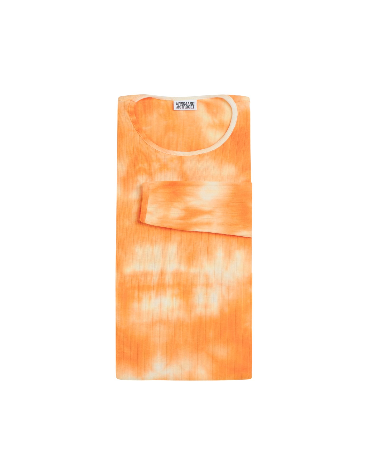 #101 regular tie dye orange/hvid