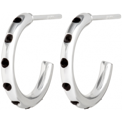 omg hoops small pair silver
