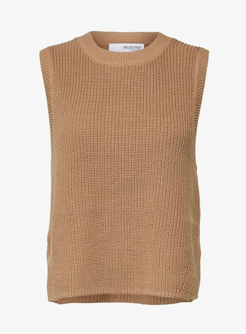 tay knit vest o-neck