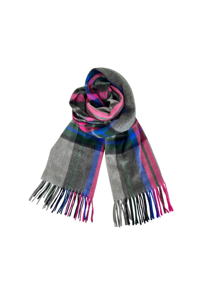 208181 new york check scarf
