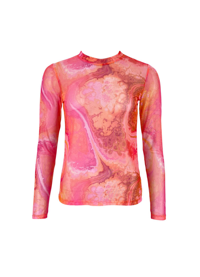 40206 florence mesh blouse pink