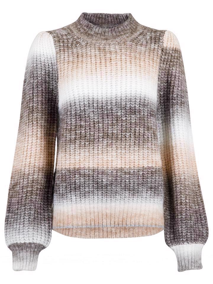aria ombre knit blouse