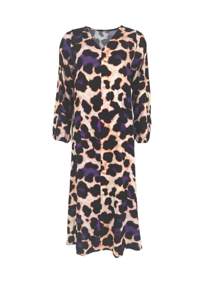 40147 gilly leopard print dres